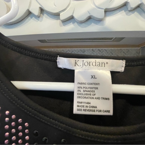 K. Jordan beaded black, Fringe Bottom dress - Picture 4 of 4